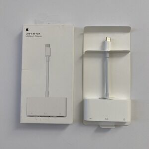 Apple -  USB-C to VGA Multiport Adapter - A1620 - MJ1L2AM/A - White